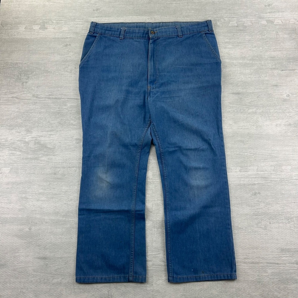 Vintage 70s‎ Levi's Orange Tab Jeans Size 39x27 Blue Medium Wash Denim USA Made